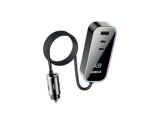 تصویر شارژر فندکی 120 وات هیسکا مدل HCC-328